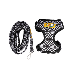 Cat Harness & Leash Combo Cheques & Squares